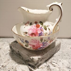 Royal Crown Derby cream and sugar set.